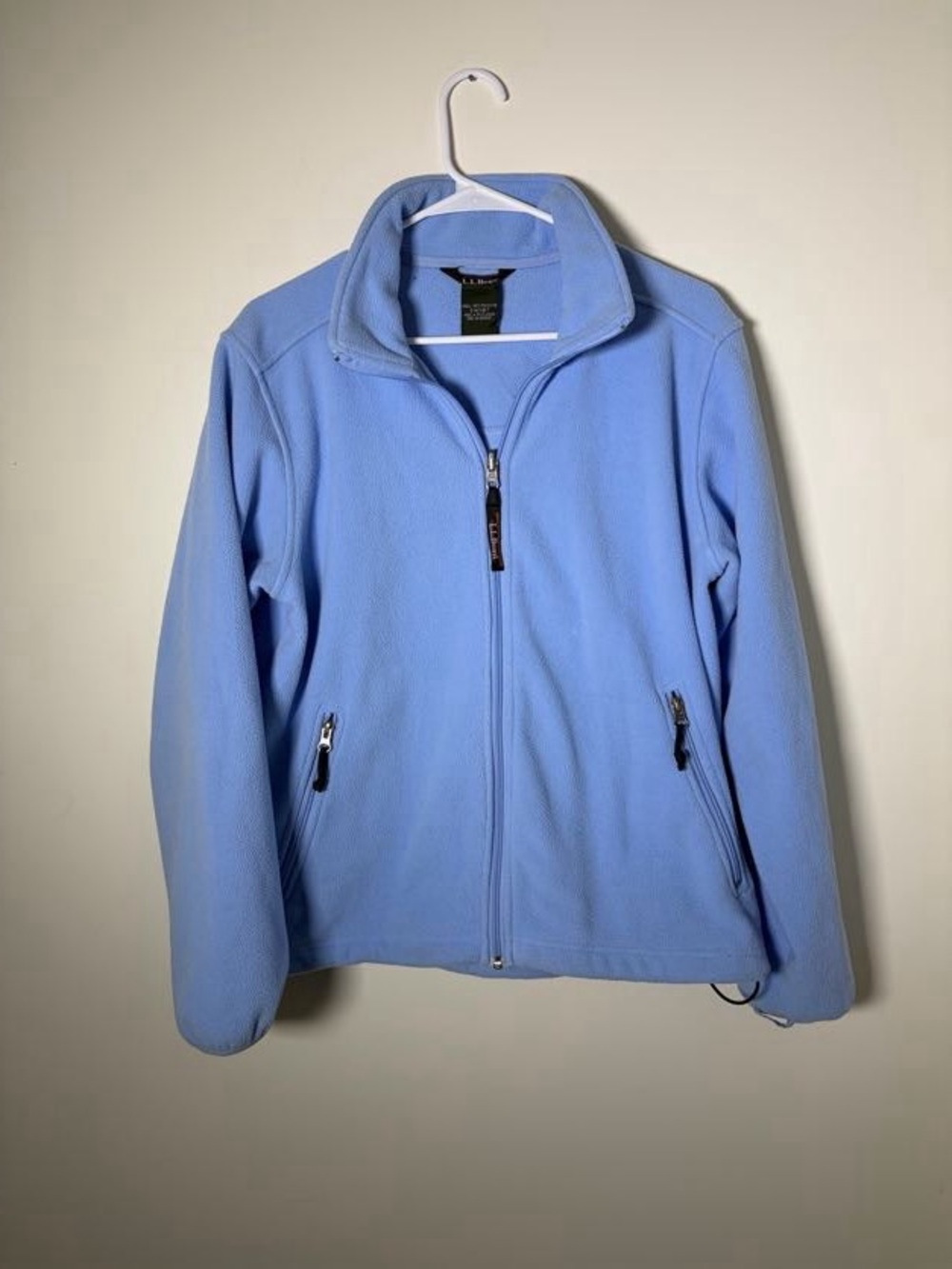 L.L. Bean Women’s Medium Light Blue Fleece Jacket